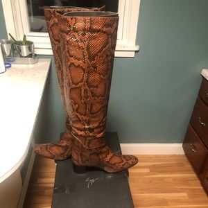 Giuseppe Zanotti Sassy Snake Skin Boots